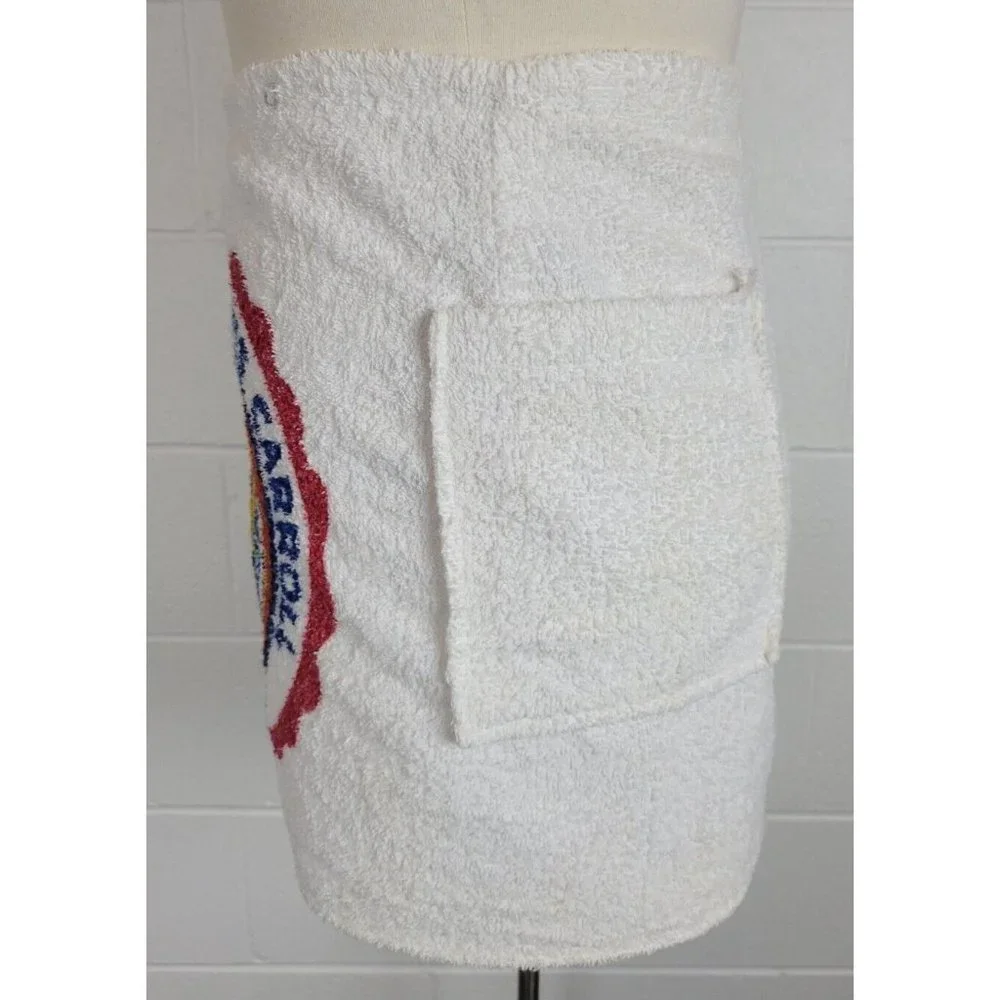 Vtg 1940s 1950s John Carroll University Santa Anita Cotton‎ Terry Towel Wrap M